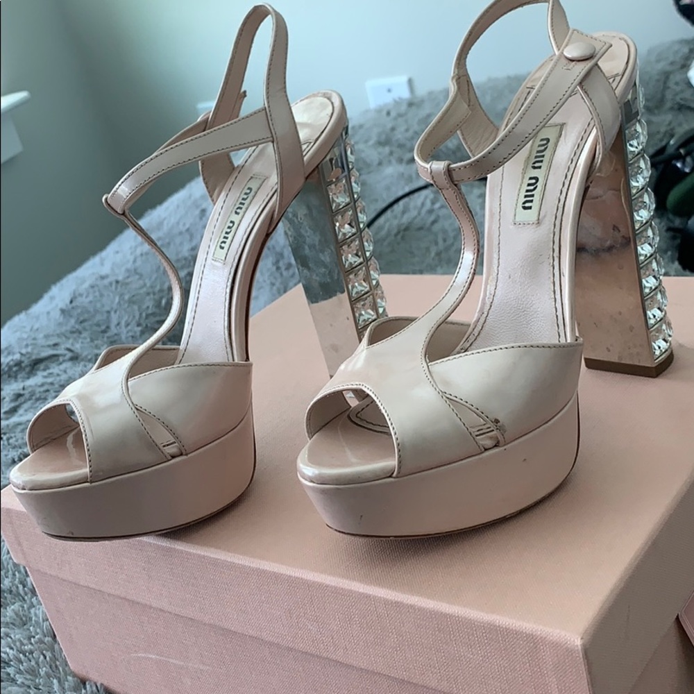 Miu Miu crystal heels
